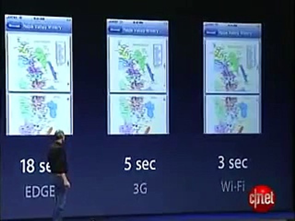 Apple Inc. Steve Jobs shows new Iphone 3G for $199