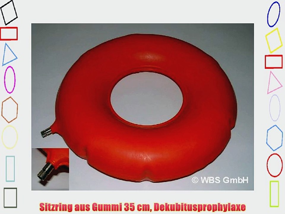 Sitzring aus Gummi 35 cm Dekubitusprophylaxe