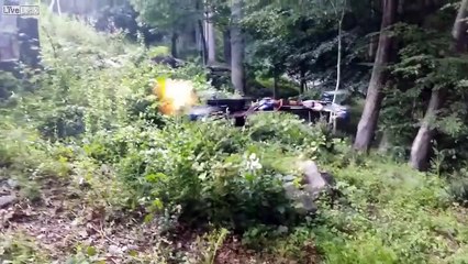 LiveLeakcom - DIY Gun-Toting Drone Is Freaking Everybody Out Flying Gun