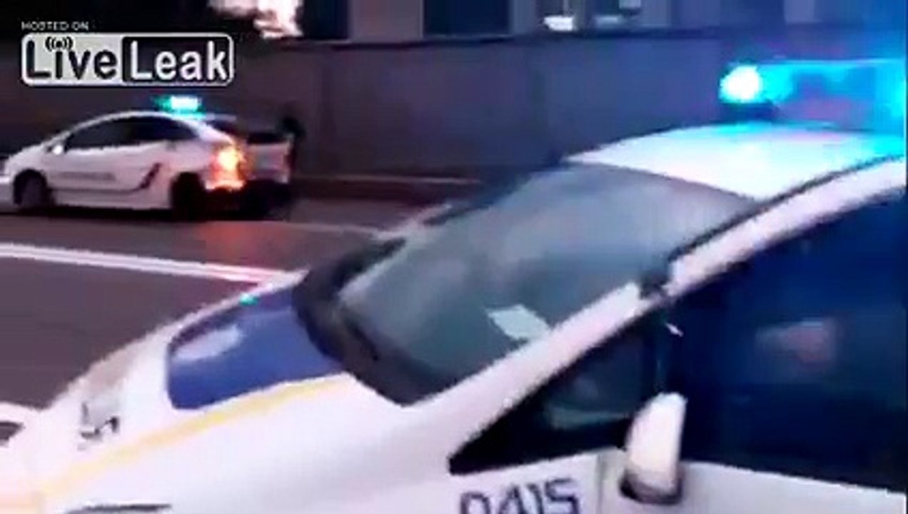 Kievs New Police Involved in Yet Another Horrible Fiery Car Crash