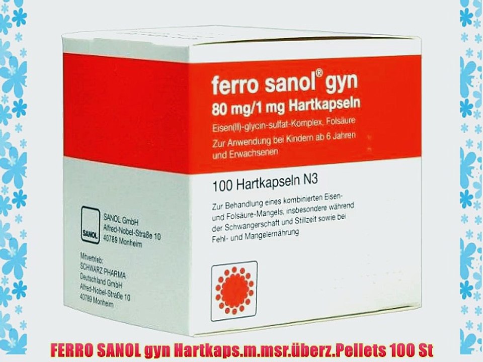 FERRO SANOL gyn Hartkaps.m.msr.?berz.Pellets 100 St