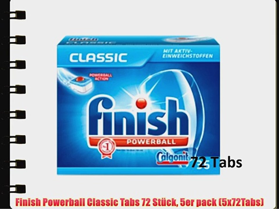 Finish Powerball Classic Tabs 72 St?ck 5er pack (5x72Tabs)