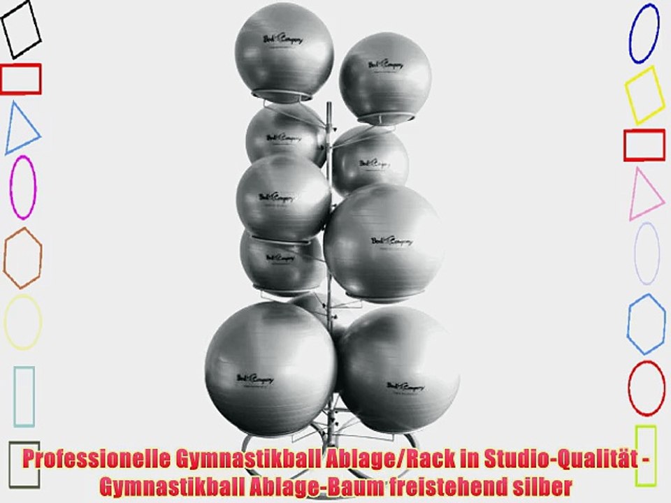 Professionelle Gymnastikball Ablage/Rack in Studio-Qualit?t - Gymnastikball Ablage-Baum freistehend