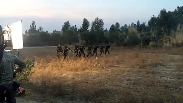 Yalghaar Movie - Behind the scenes of our actors and SSG doing a Tactical Shooting Drill called Walk and Fire