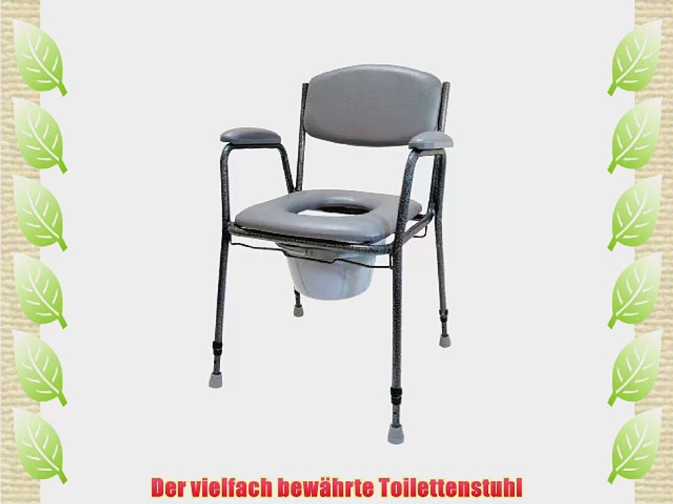 Drive Medical Toilettenstuhl TS 130 schwarz-silber