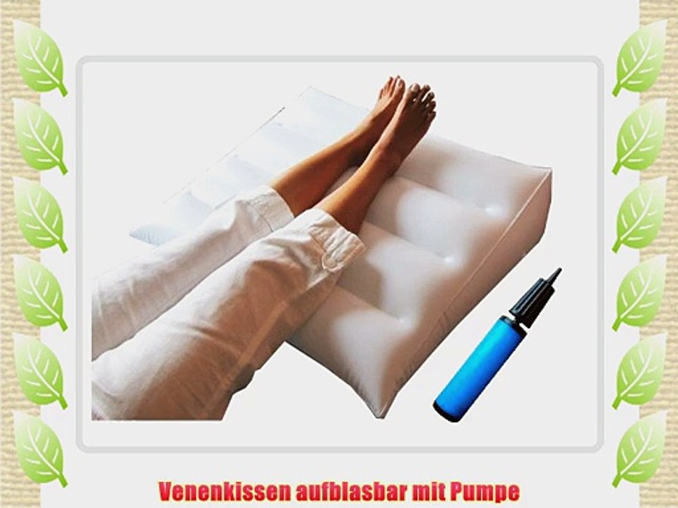 Venenkissen aufblasbar mit Pumpe