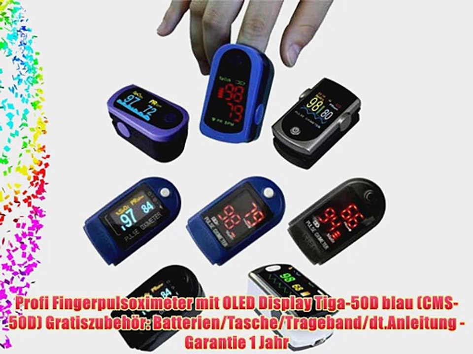 Pulsoximeter CMS 50D Fingerpulsoximeter f?r Privatleute und ?rzte gleicherma?en