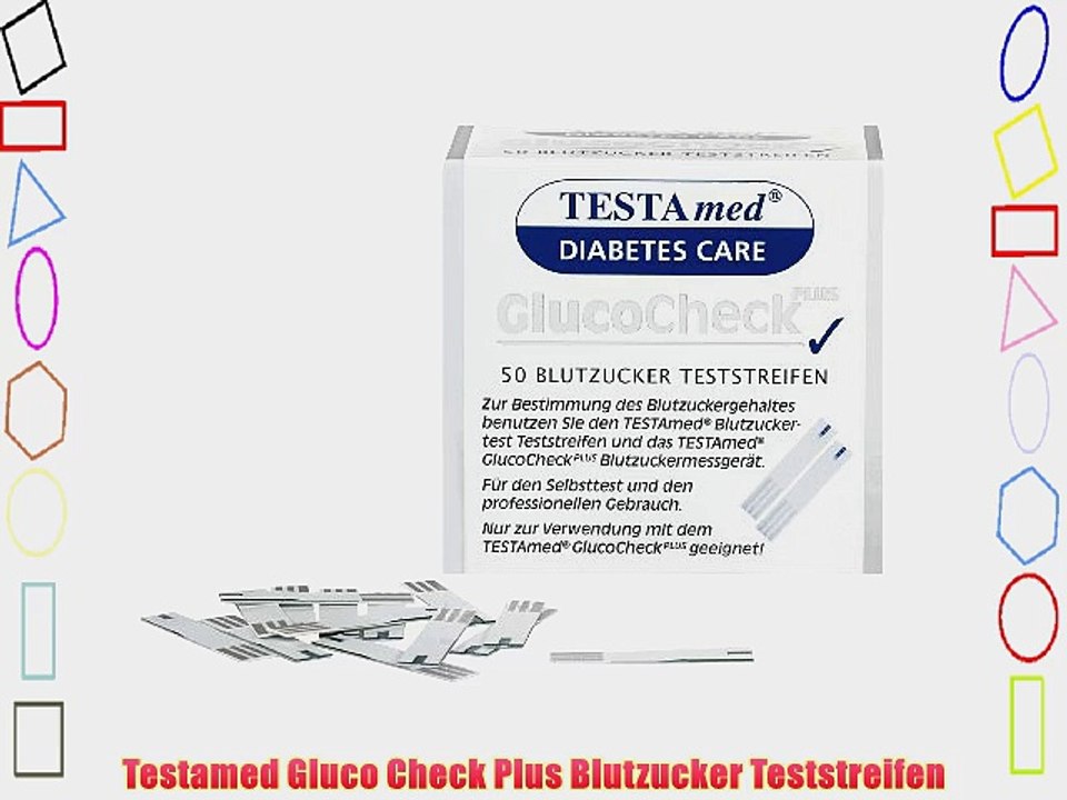 Testamed gluco check plus blutzucker teststreifen