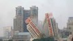 Gros raté pendant la démolition d'un gratte ciel en chine - FAIL