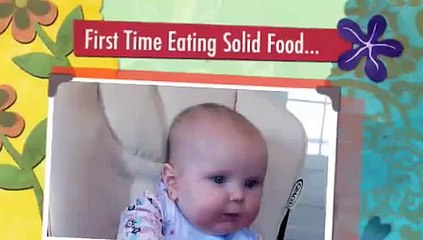 Leighton's First Time Eating Solid Food