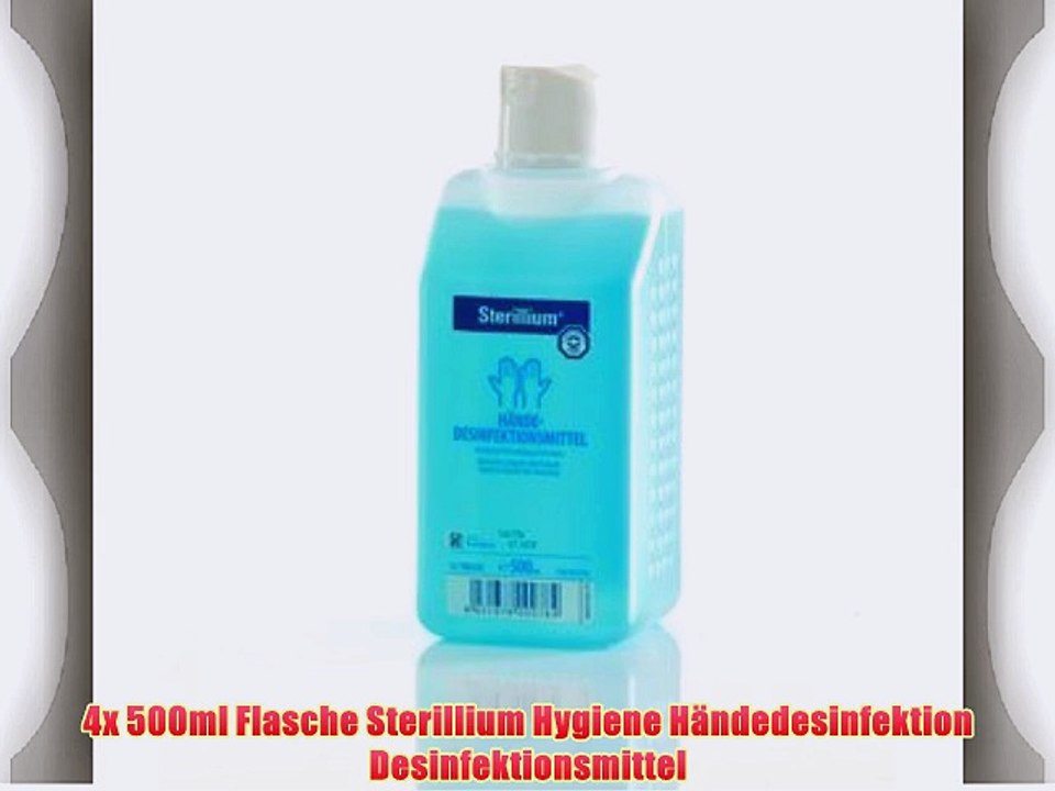 4x 500ml Flasche Sterillium Hygiene H?ndedesinfektion Desinfektionsmittel