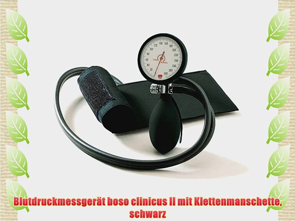 Blutdruckmessger?t boso clinicus II mit Klettenmanschette schwarz