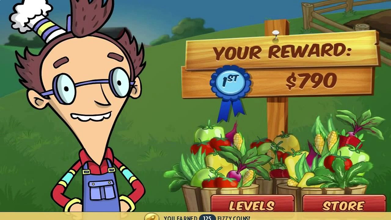 Fizzy's Lunch Lab Hectic Harvest Level 6 cartoon games