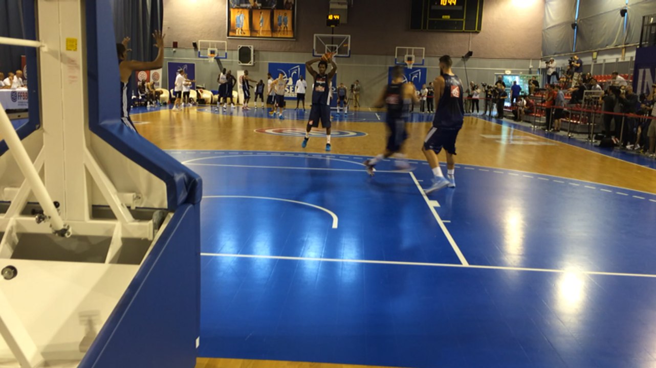 Entraînement de l'équipe de France de basket