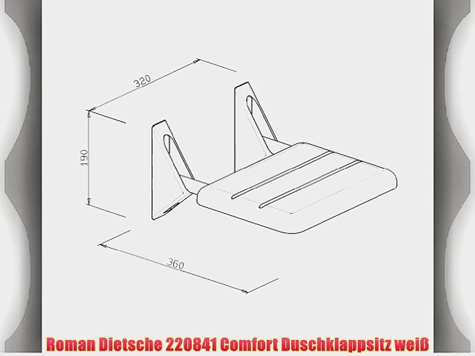 Roman Dietsche 220841 Comfort Duschklappsitz wei?