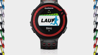 Garmin Forerunner 220 GPS-Laufuhr Schwarz/Rot inklusive Premium Herzfrequenz Brustgurt mit