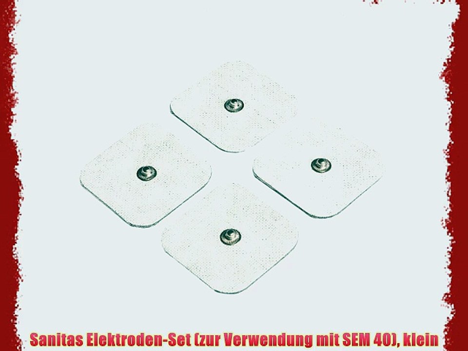 Sanitas Elektroden-Set (zur Verwendung mit SEM 40) klein