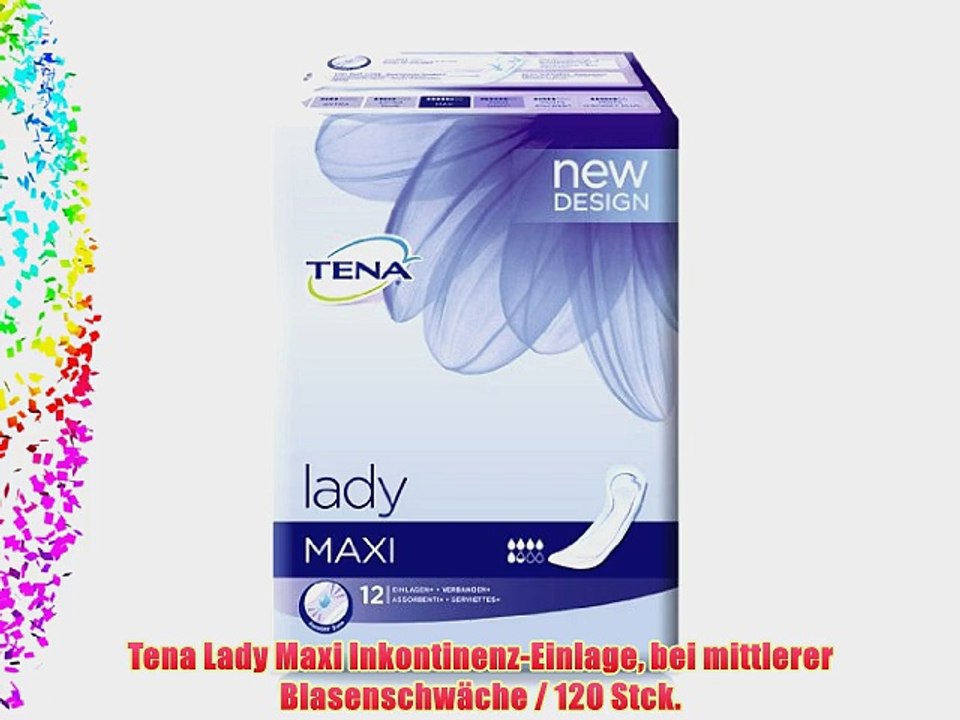Tena Lady Maxi Inkontinenz-Einlage bei mittlerer Blasenschw?che / 120 Stck.