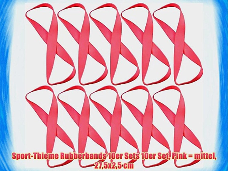 Sport-Thieme Rubberbands 10er Sets 10er Set Pink = mittel 275x25 cm