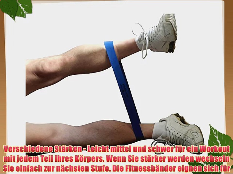 4FitU Stretchband f?r Yoga und Pilates aus Naturlatex light / medium / heavy
