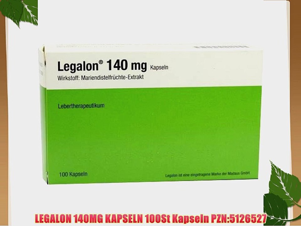 LEGALON 140MG KAPSELN 100St Kapseln PZN:5126527