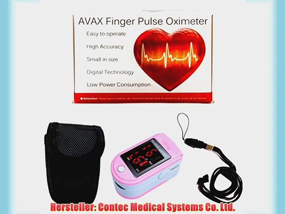 AVAX AV-50DL (CMS-50DL) - Fingerpulsoximeter (Finger Pulse Oximeter) - %SpO2 (Sauerstoffs?ttigung