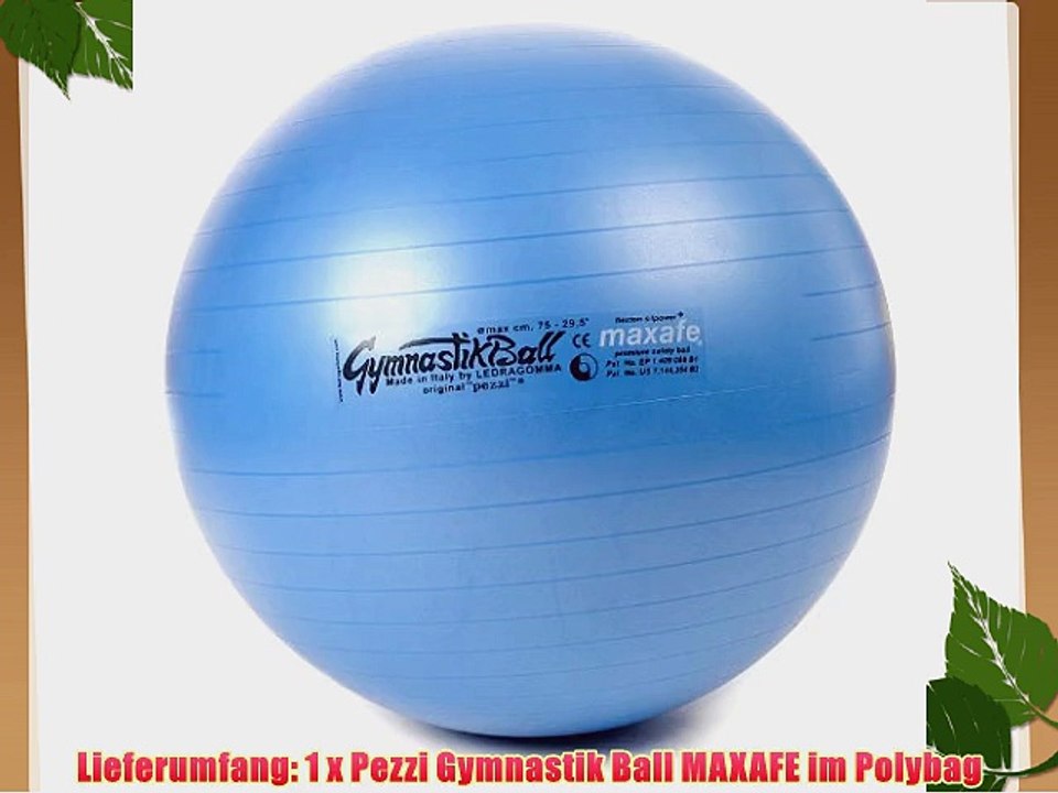 Original Pezziball Gymnastikball Maxafe 75 cm blau