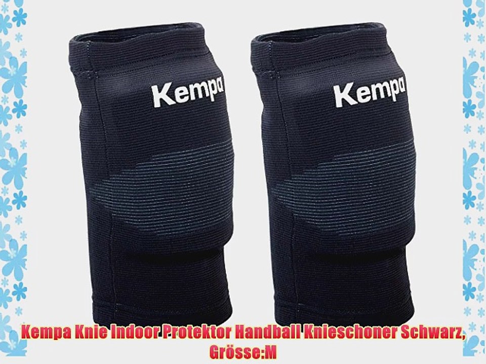 Kempa Knie Indoor Protektor Handball Knieschoner Schwarz Gr?sse:M