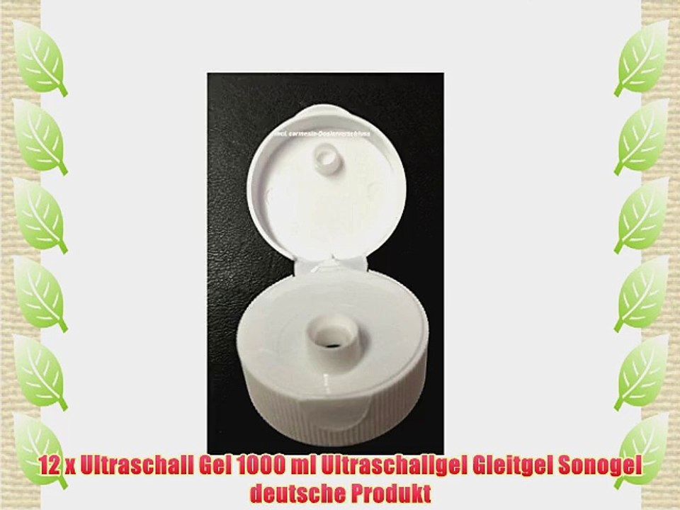 12 x Ultraschall Gel 1000 ml Ultraschallgel Gleitgel Sonogel deutsche Produkt