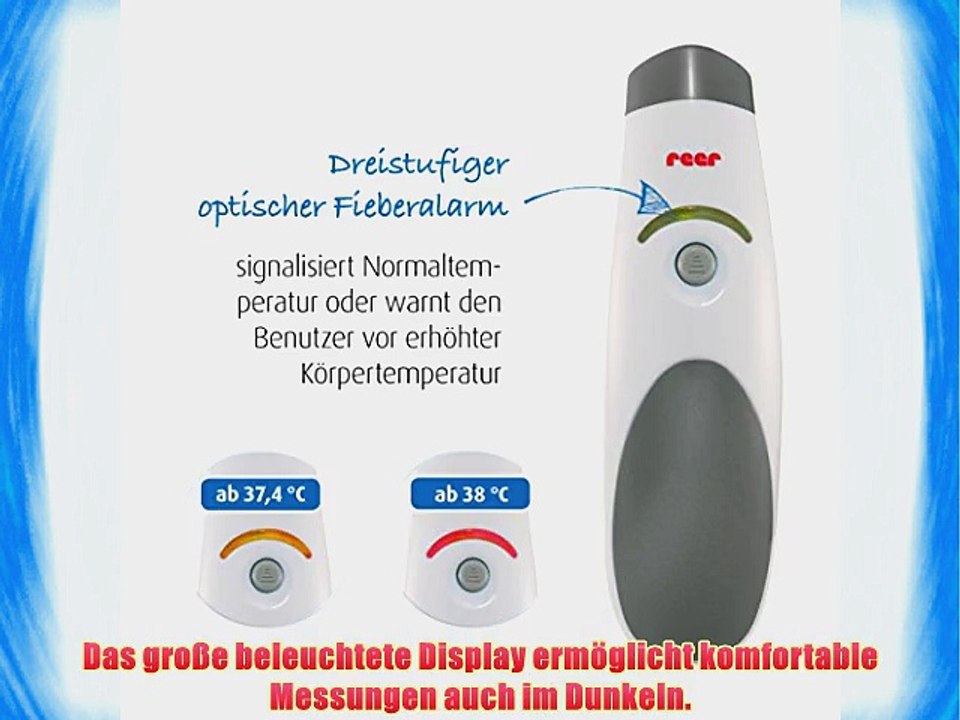Reer 98010 SoftTemp 3 in 1 kontaktloses Infrarot-Fieberthermometer