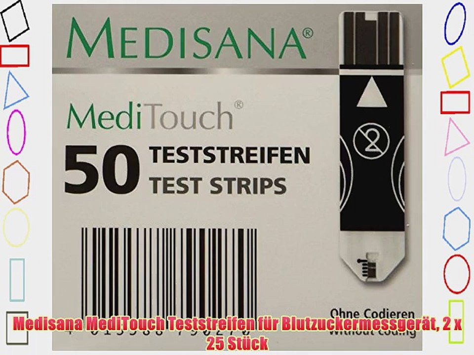 Medisana MediTouch Teststreifen f?r Blutzuckermessger?t 2 x 25 St?ck