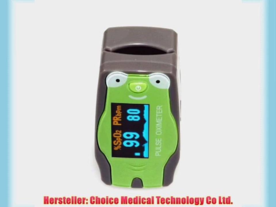 Kinder Fingerpulsoximeter MD300C53 mit OLED-Anzeige *Frosch