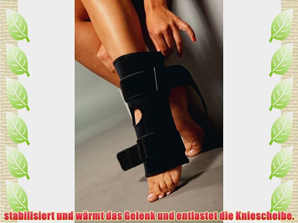 Kniebandage LOREY-KN10029 aus 4mm dickem Neopren mit beidseitigem Nylonbesatz (XL)