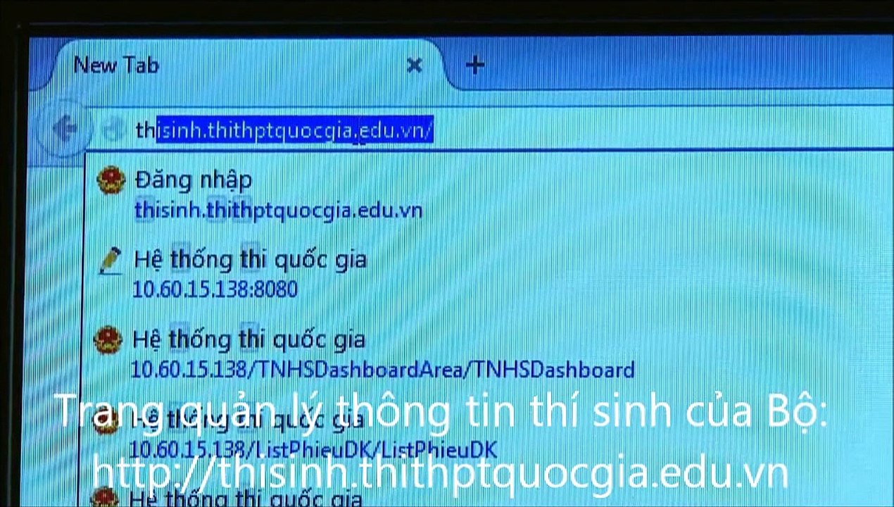 Hướng dẫn thí sinh kiểm tra, báo sai thông tin kỳ thi THPT quốc gia 2015