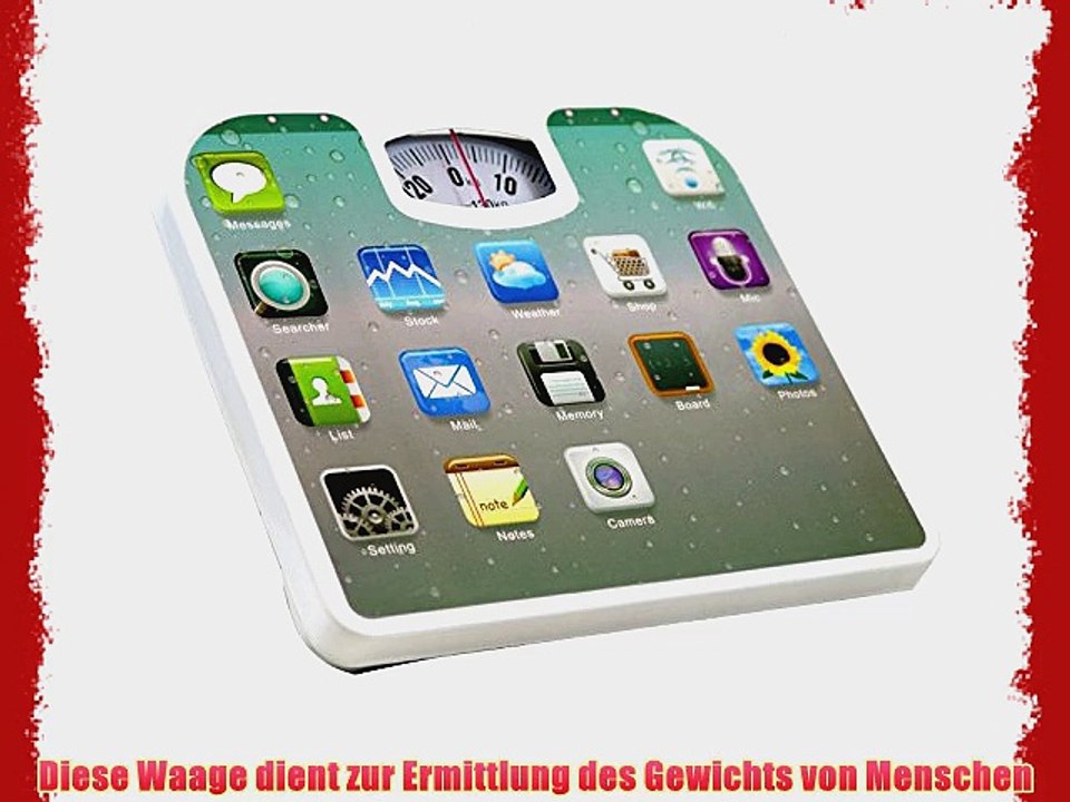 Apple iPhone iPad iPod App Design Cult Handy Waage mechanische Personenwaage K?rperwaage in