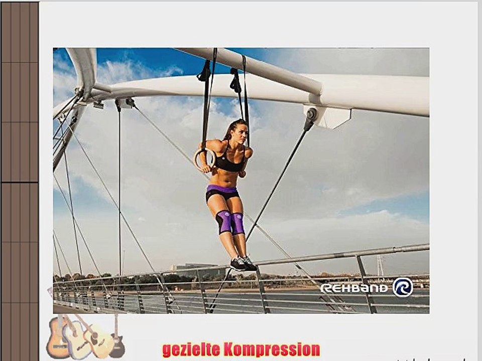 Rehband Damen Kniebandage Neopren Lila XS 7751XW-07-1