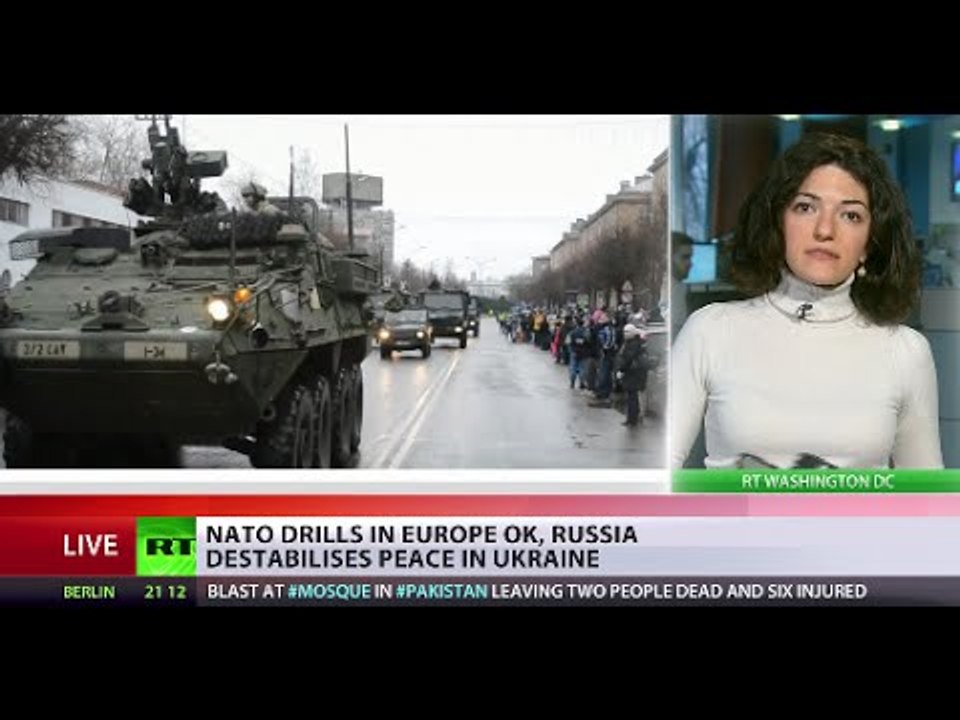 Massive NATO military drills near Russian border underway