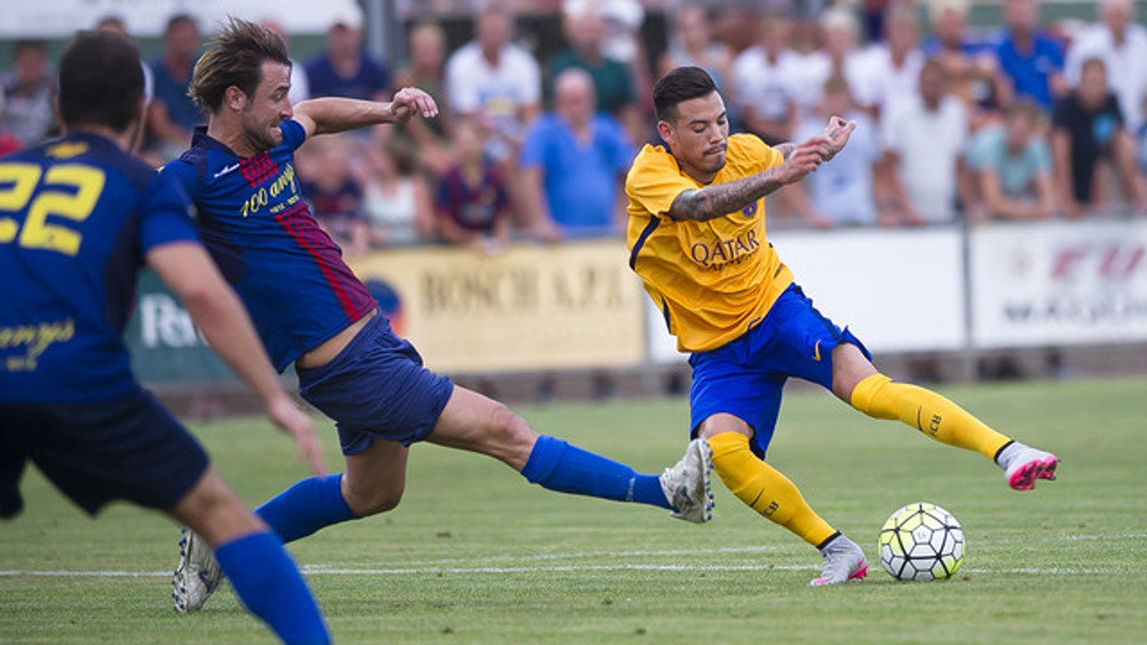 L'Escala-Barça B: Victoria en el primer amistoso de pretemporada (0-3)