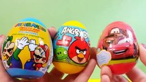 Unwrap Disney Pixar Cars Angry Birds Mario Bros Surprise egg