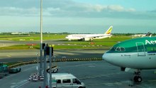 Ethiopian airlines take off Dublin airport