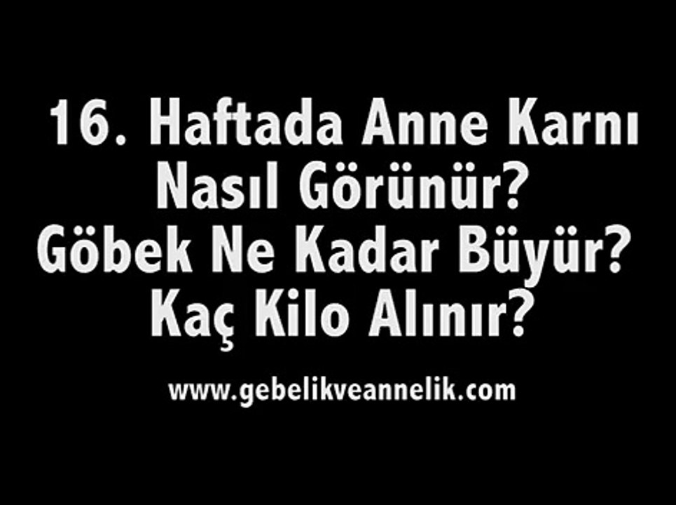 Hamileliğin 16. Haftası Anne Adayı