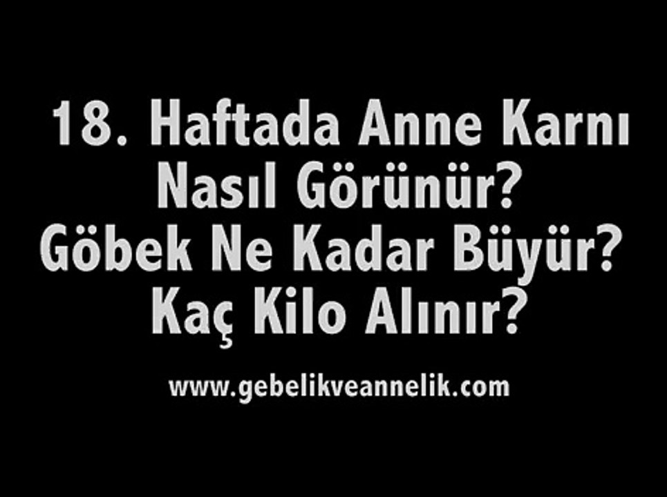 Hamileliğin 18. Haftası Anne Adayı