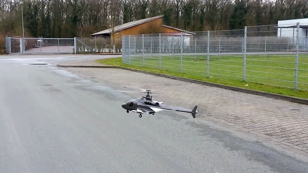 RC KDS 450 Airwolf Fuselage ( Rumpf )  Fly + Crash