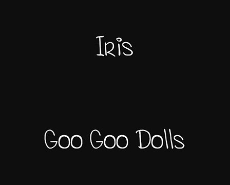 Goo Goo Dolls - Iris (with lyrics on screen)