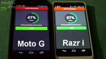 Motorola Moto G vs Motorola Razr i | Antutu Test