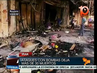Irak: 30 muertos por ataques con bombas