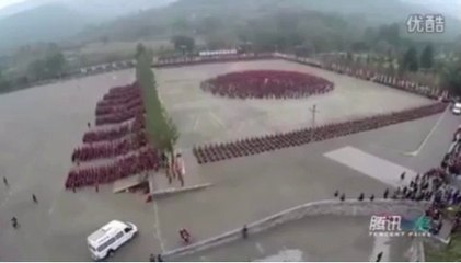 incroyable demonstration de la chine à l'occasion de l'ouverture des jeux olympiques.
