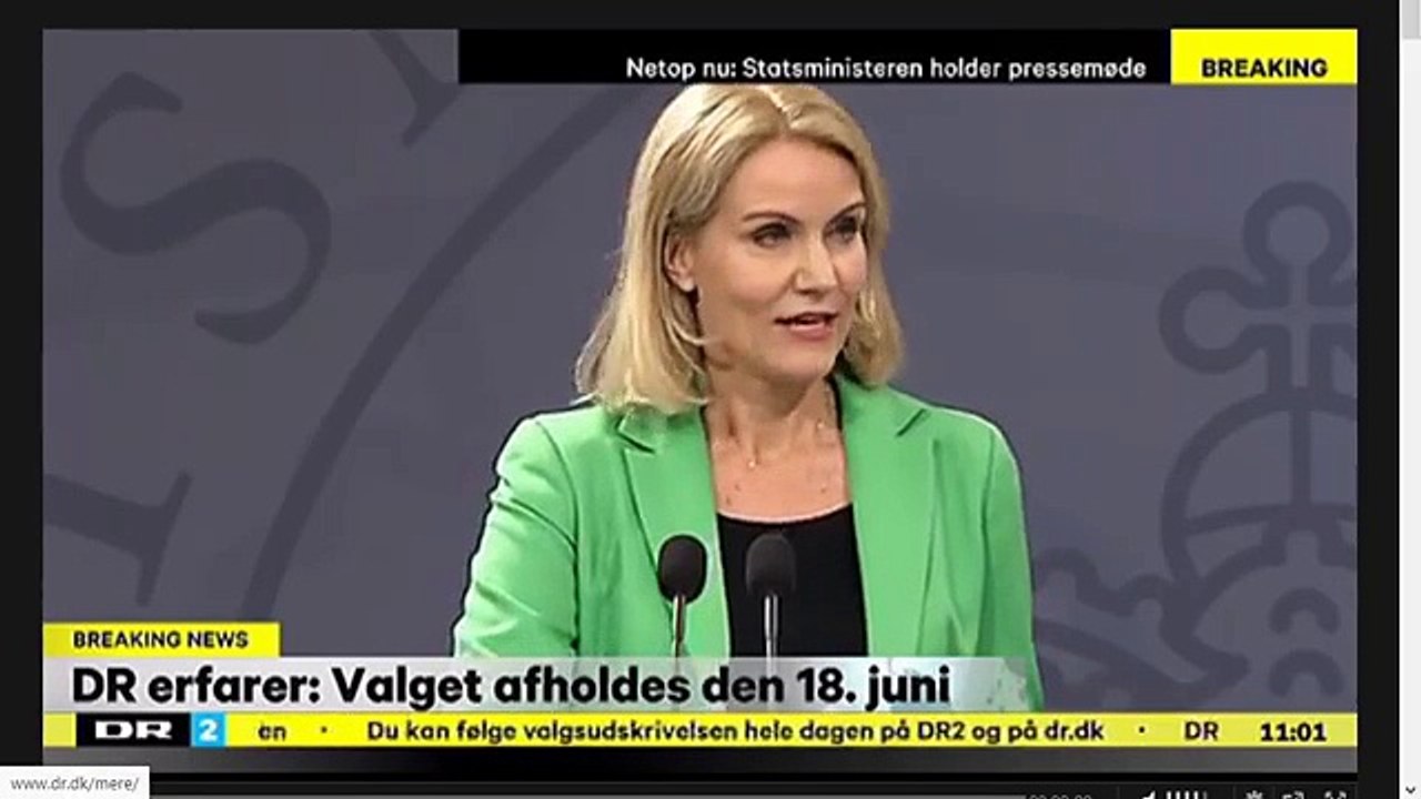 Helle Thorning-Schmidt udskriver valg 2015