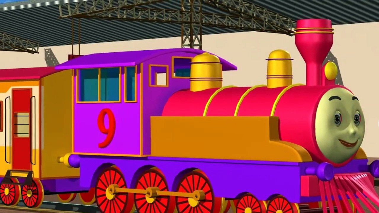 Engine Engine Number 9 3D Animation English Nursery rhymes 3d Rhymes Kids Rhymes