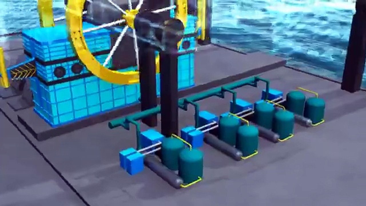eze - Sea Wave Integration Power Generation - Operation Demo [2014-06-20]